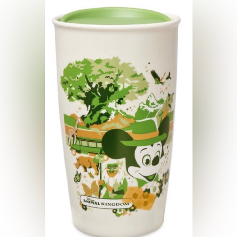 Disney’s Animal Kingdom Starbucks Ceramic Tumbler Walt Disney World 50th NEW